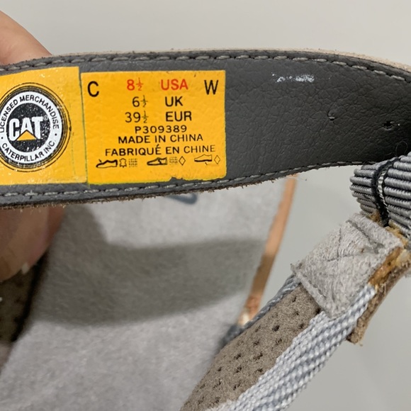 CAT Caterpillar Wide Slingback Mules flat Strap Sandals - Picture 7 of 7